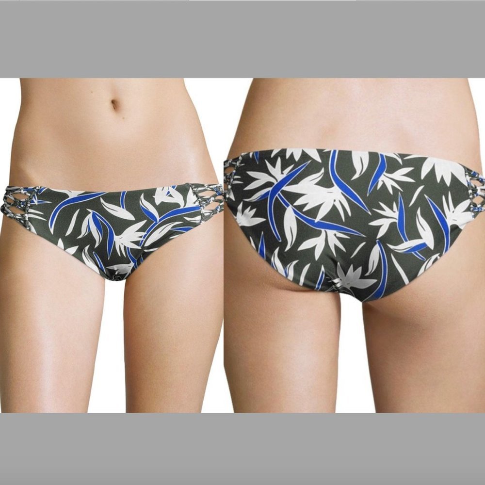 NEW $112 Mikoh Blue Mililani Macrame Bikini Bottom